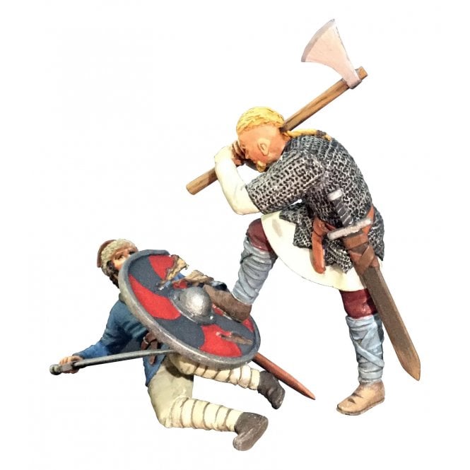 W.Britain 'Overwhelmed!' Viking Striking Downed Saxon (1:30)