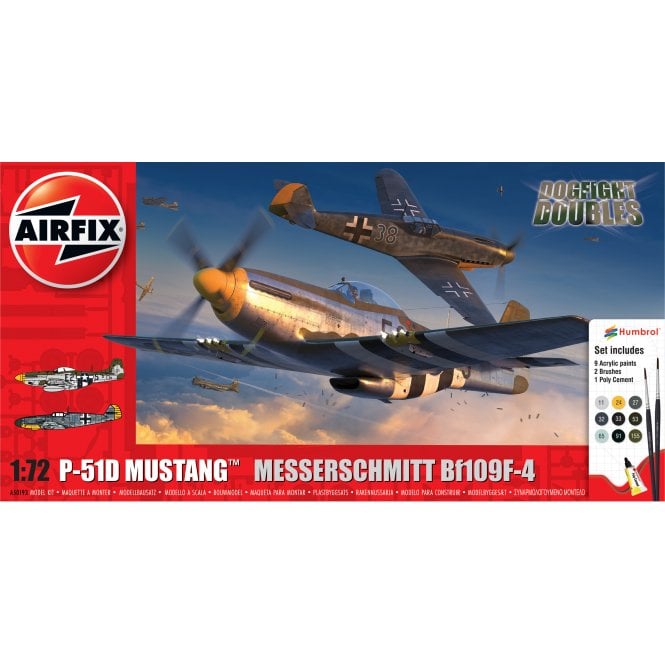 Airfix P-51D Mustang vs Bf109F-4 Dogfight Double (1:72)