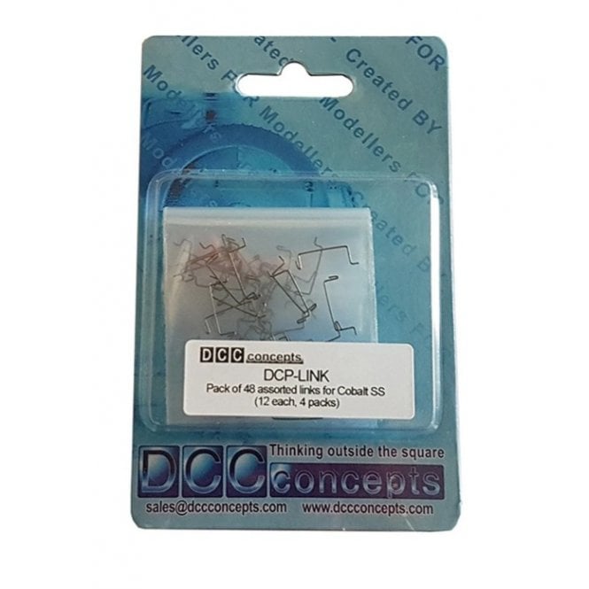DCC Concepts Pack of 48 Assorted Links for Cobalt-SS (12 each, 4 types)