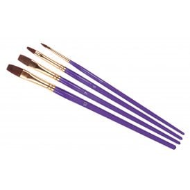Paint Brush Pack - Flat 3 - 5 - 7 - 10