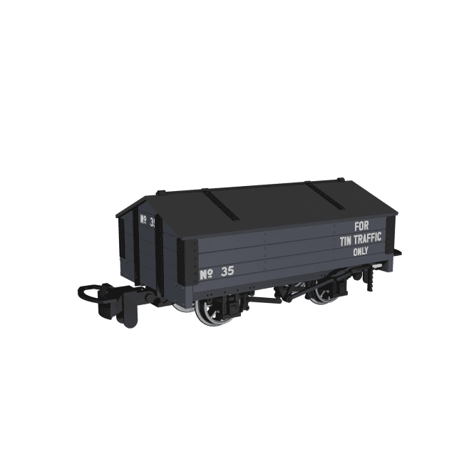 Rapido UK Peaked Roof Van Dark Grey ‘Tin’ No.35 (OO-9)