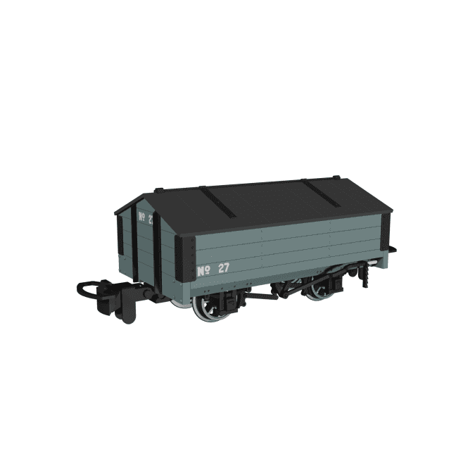 Rapido UK Peaked Roof Van Plain Grey No.27 (OO-9)