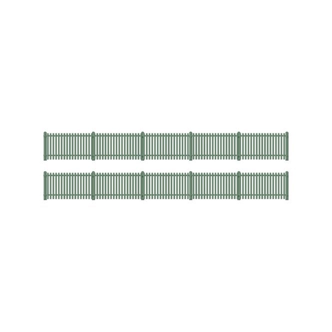 Ratio Picket fencing - green (straight only)