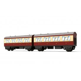 Playtrains: Crimson & Cream Steam Train Coach Pack