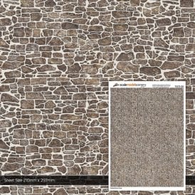 Pointed Brown Stone Texture Paper (Pk of 5) (OO)
