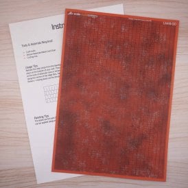Pre-Weathered Terracotta Roof Tiles – Laser-cut kit (OO)