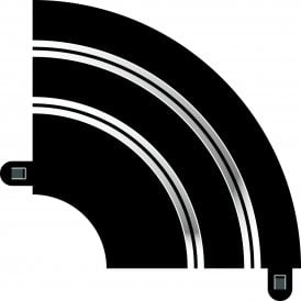 Radius 1 Hairpin Curve 90° x 2