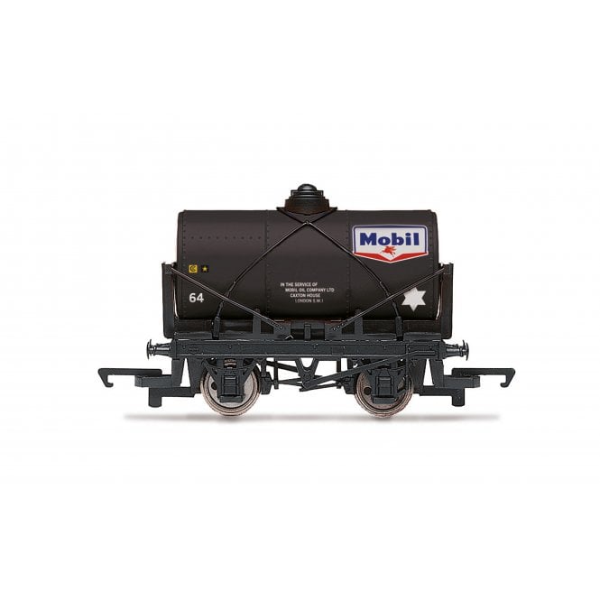 Hornby Railroad: 12T Tank Wagon Mobil Black No.64