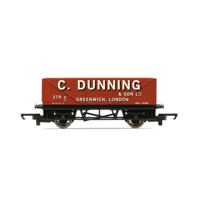 Hornby RailRoad: 7 Plank Open Wagon C.Dunning & Son Ltd Greenwich 279