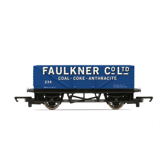 Hornby RailRoad: 7 Plank Open Wagon Faulkner Co. Ltd Coal Coke 234