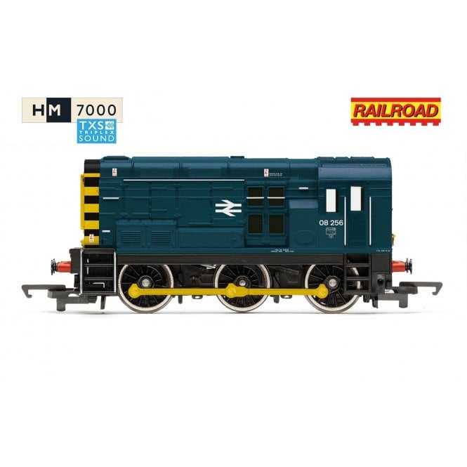 Hornby Railroad: BR Class 08 08256 BR Blue (Sound Fitted)