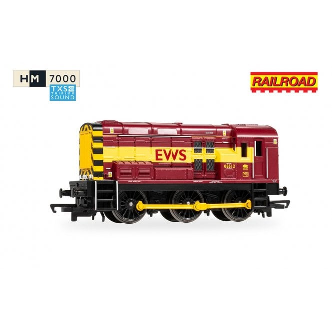 Hornby RailRoad: BR Class 08, 08512 EWS (Sound Fitted)
