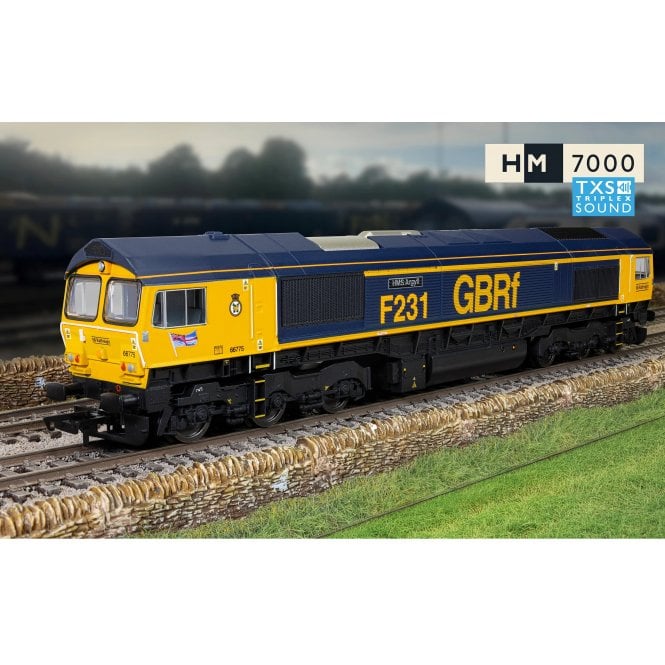 Hornby Railroad: Class 66 GBRf 66775 'HMS Argyll' (DCC Sound Fitted)
