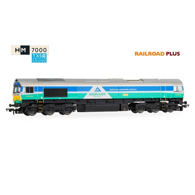 Hornby RailRoad Plus: Class 66 66711 Aggregates 'Sence' (Sound Fitted)