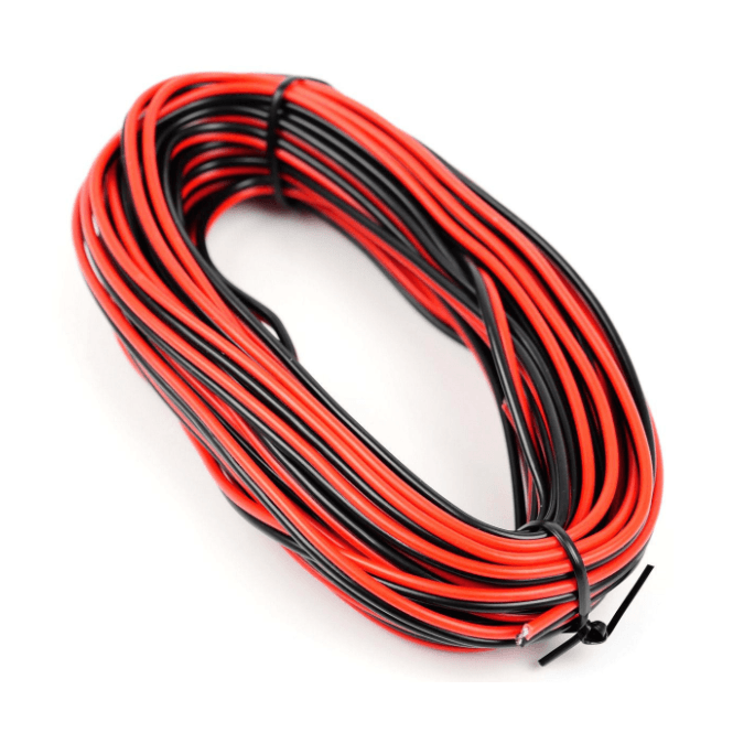 Gaugemaster Red/Black Twinned Wire (14 x 0.15mm) 10m