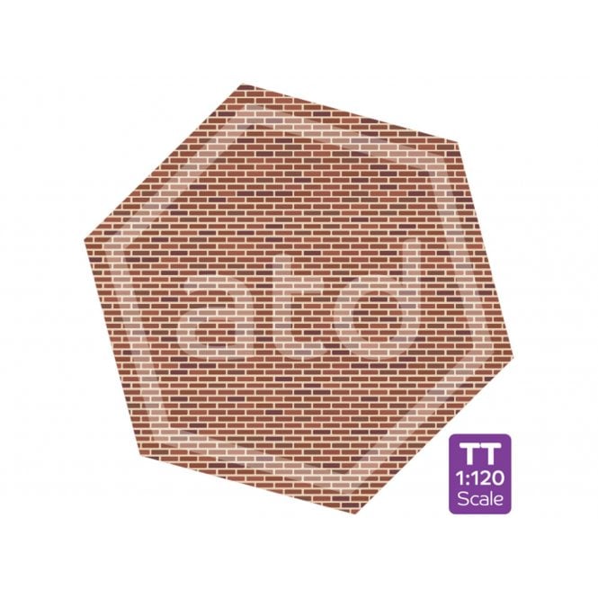 ATD Models Red Brick Texture Sheets (8 per pack) (TT)