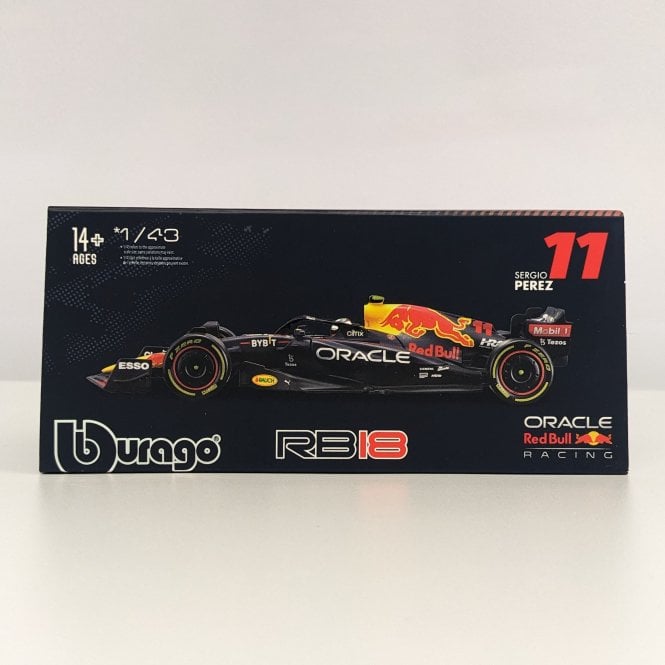 Bburago Red Bull Racing RB18 #11 Sergio Perez (with helmet) 2022 (1:43)