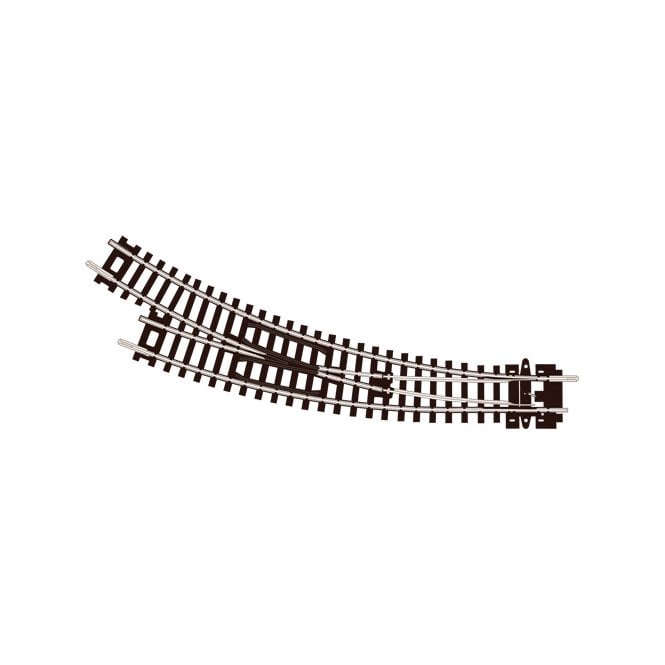 Peco Right Hand Curved Turnout - Code 80 - Insulfrog