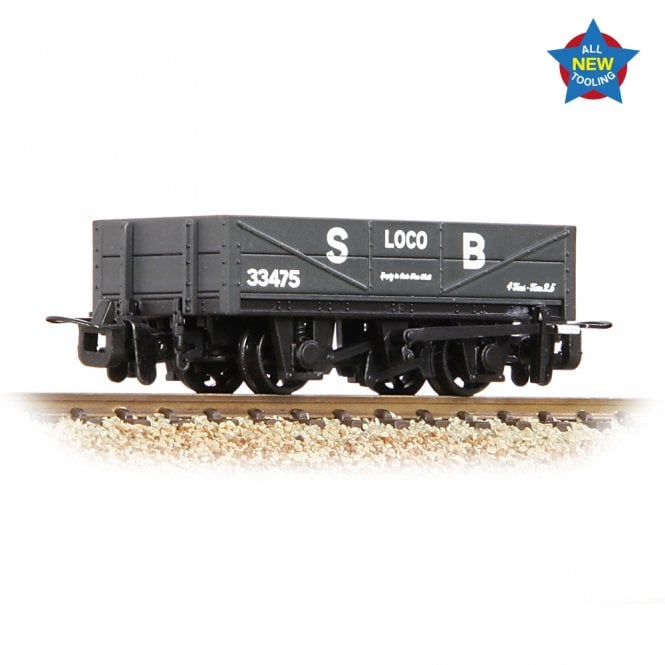 Bachmann RNAD Rebuilt Open Wagon Statfold Barn Railway Grey