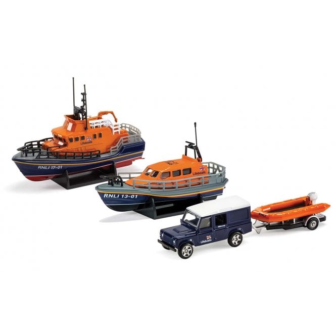 Corgi RNLI Gift Set-Shannon Lifeboat-Severn Lifeboat&Flood Rescue Team