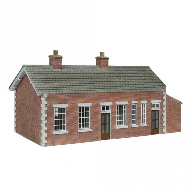 Scenecraft S&DJR Brick Station Chocolate and Cream (OO)