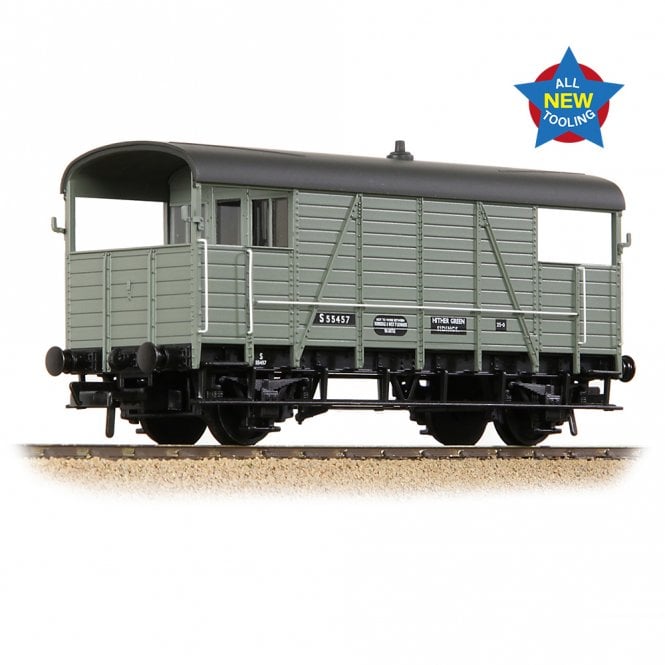Bachmann SE&CR 25T 'Dance Hall' Brake Van BR Grey (Early)