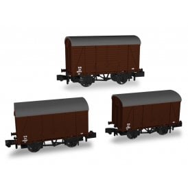 SECR Wagons Pack 4 – SR pre-36 Livery 10t Covered Vans (Dia.142