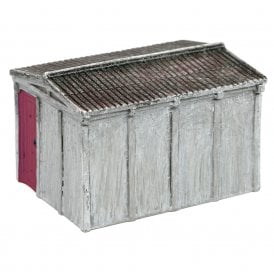 Sectional Lineside Hut - Red Door (N)