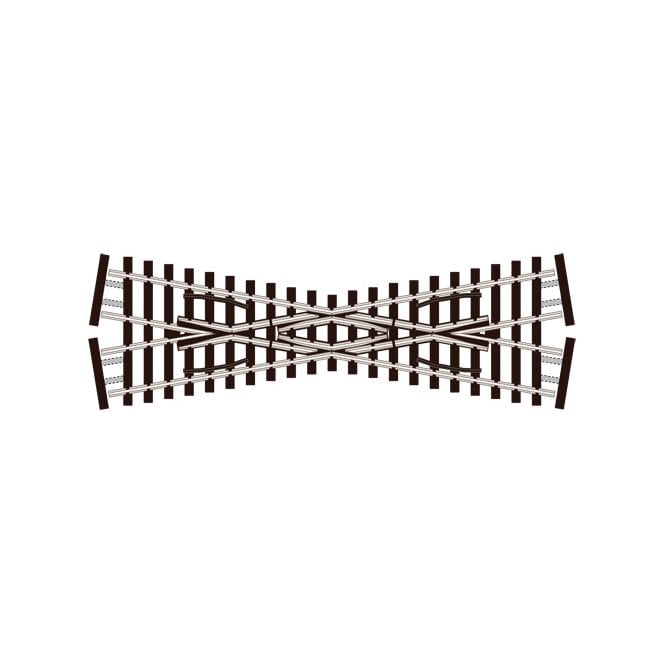 Peco Short Crossing (20 angle) - Code 55 - Electrofrog