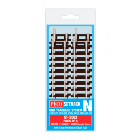 Short Straight - 58mm long (Pack of 4)