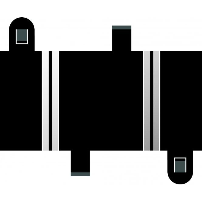 Scalextric Short Straight 78 mm x 2