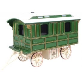 Showmans Living Wagon Green/Cream (1:76)