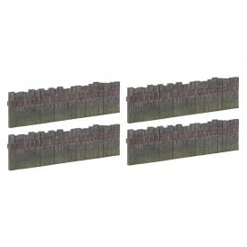 Sleeper Built Fencing (x4) (OO)