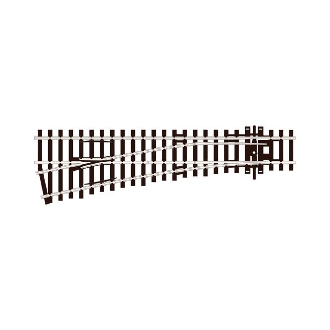 Peco Small Radius Left Hand - Code 100 - Electrofrog
