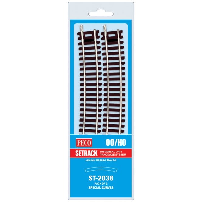 Peco Special Curve (for use with Y turnout ST247) (Pack of 2)