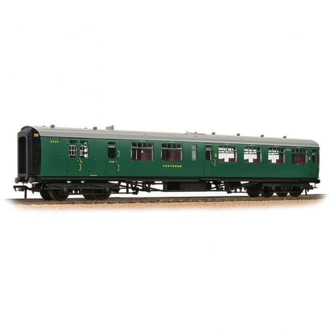 Bachmann SR Bulleid Brake Third Semi-Open 10'' Vents SR Malachite 3994
