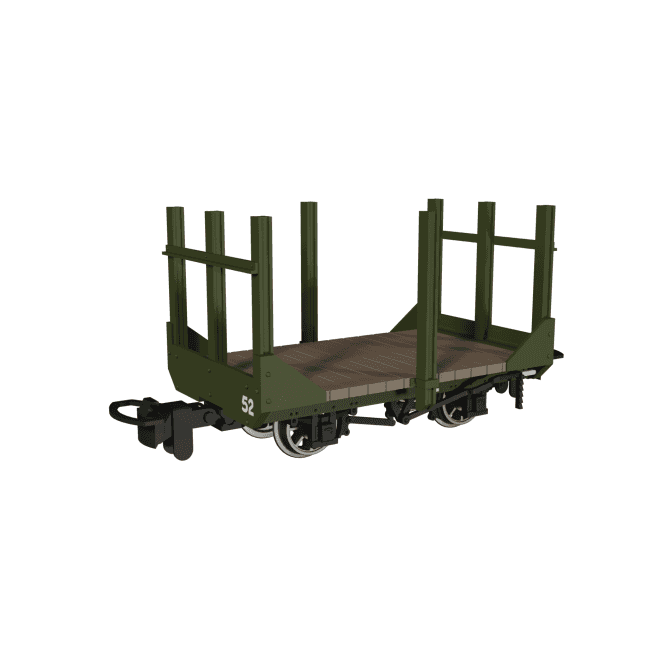Rapido UK Stake Wagon Plain Green No.52 (OO-9)