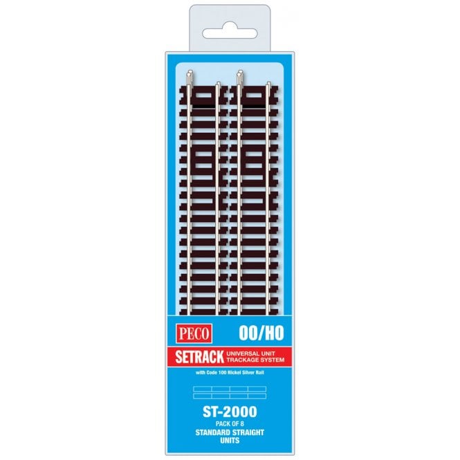 Peco Standard Straight - 168mm long (Pack of 8)