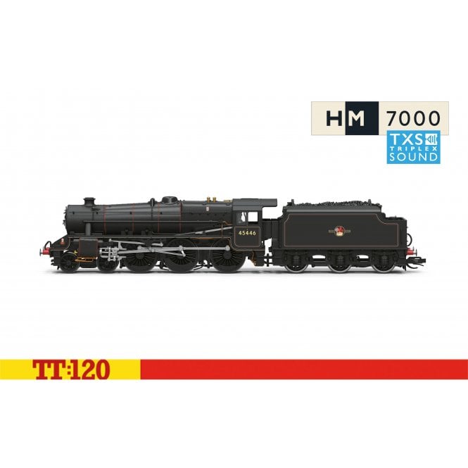 Hornby Stanier 5MT 'Black 5' 45446 BR Lined Black (Late) (SF) (TT)