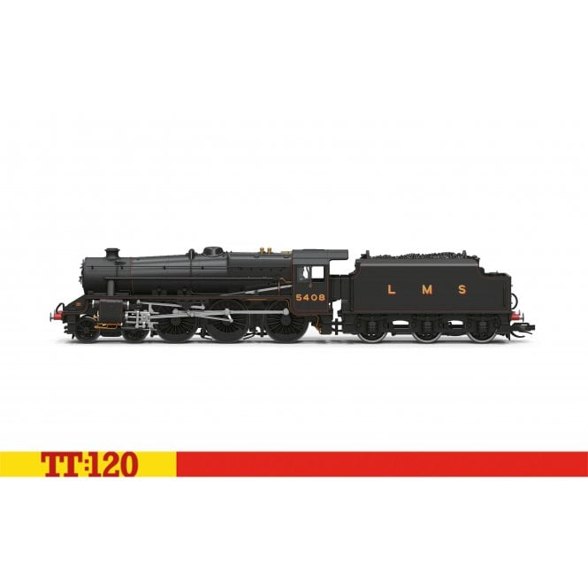 Hornby Stanier 5MT 'Black 5' 5408 LMS Lined Black (TT)