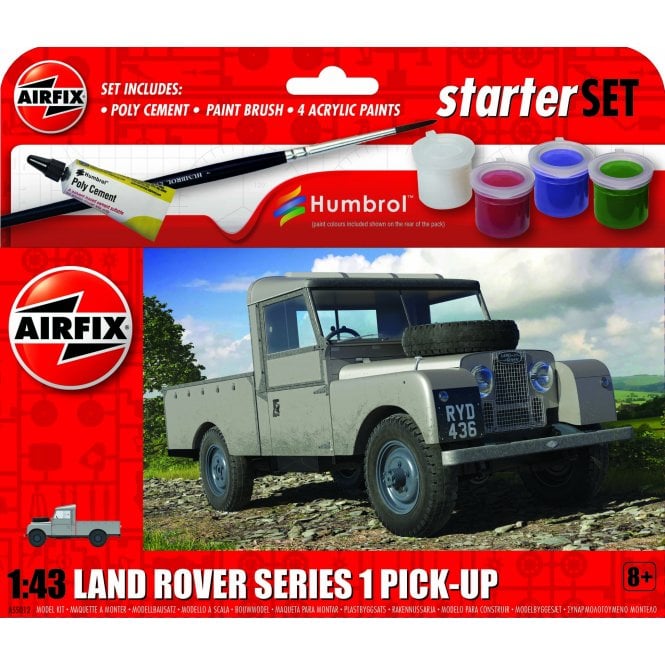 Airfix Starter Set: Land Rover Series 1 Pick-Up (1:43)