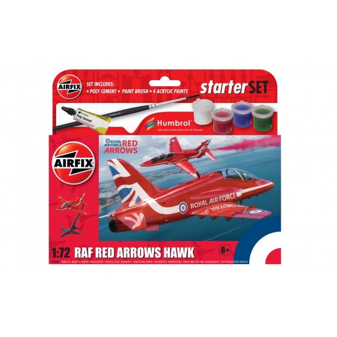 Airfix Starter Set: Red Arrows Hawk (1:72)