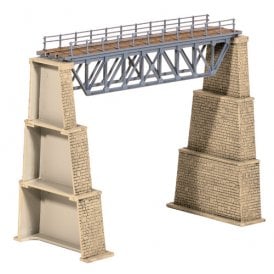 Steel Truss Bridge - with Stone Piers