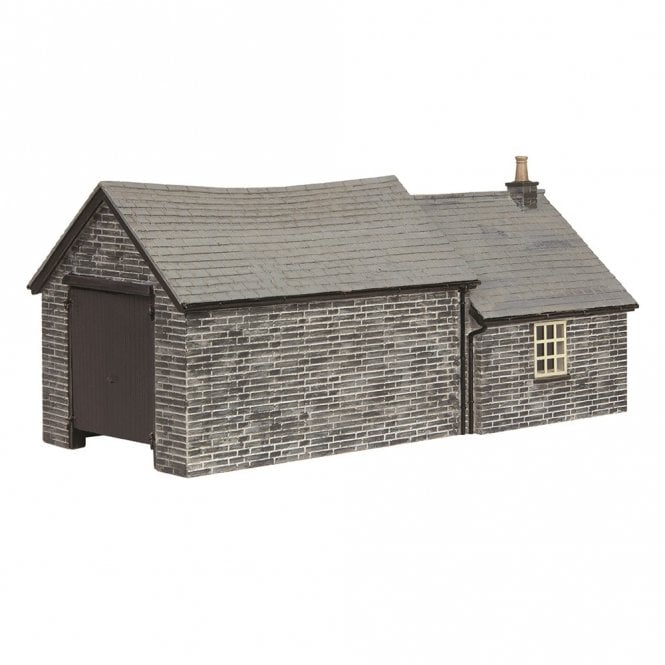 Scenecraft Stone Shed and Store Black - Narrow Gauge (OO-9)