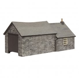 Stone Shed and Store Black - Narrow Gauge (OO-9)
