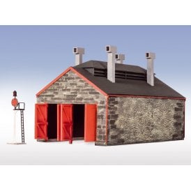 Stone Two Road Engine Shed (Laser Cut)