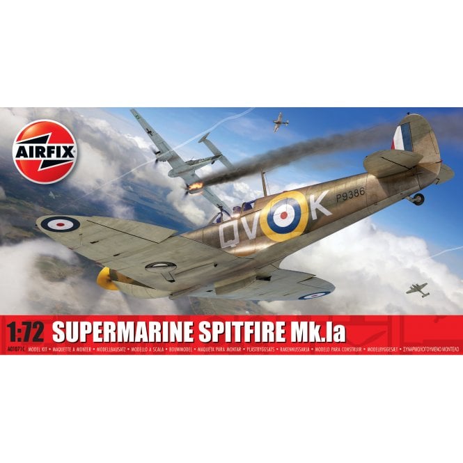 Airfix Supermarine Spitfire MkIa: P9386 B Lane No.19 Sqd (1:72)