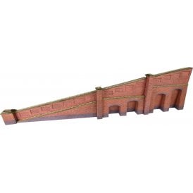 Tapered End Wall - Brick - N Scale