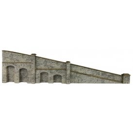 Tapered End Wall - Stone - N Scale