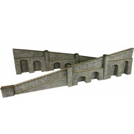 Tapered End Wall - Stone - OO Scale